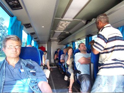 Groupe dans le bus